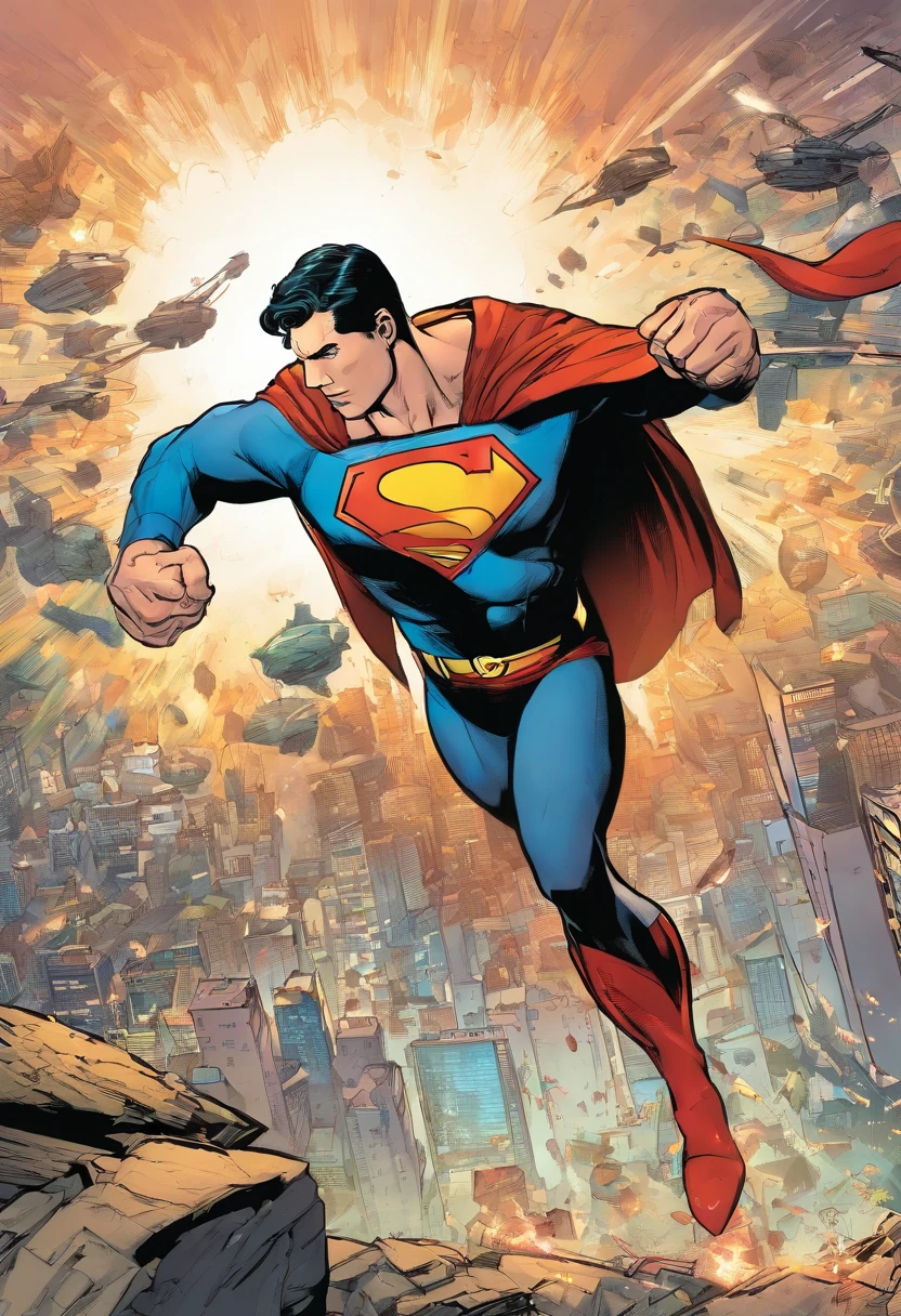 Super Man in an epic fight with the captain homeland, melhor qualidade hd