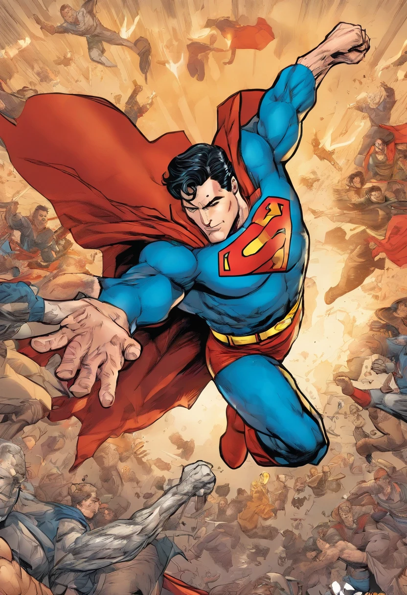 Super Man in an epic fight with the captain homeland, melhor qualidade hd