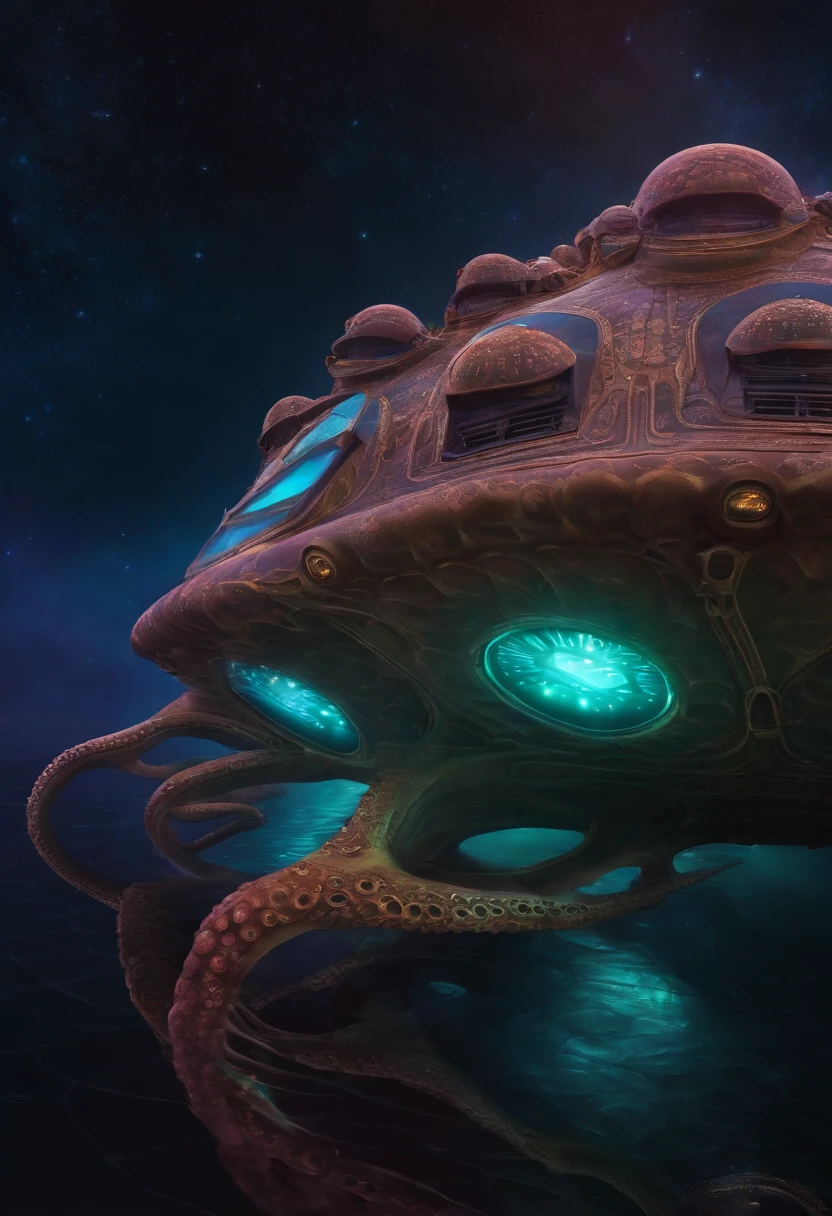 octopus shape spaceship