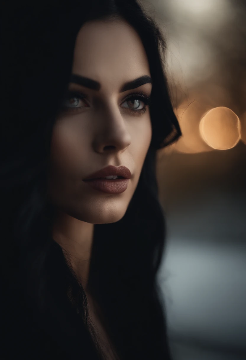 A short beautiful girl with long black hair and eyes. Good lips and diamond faceshape.