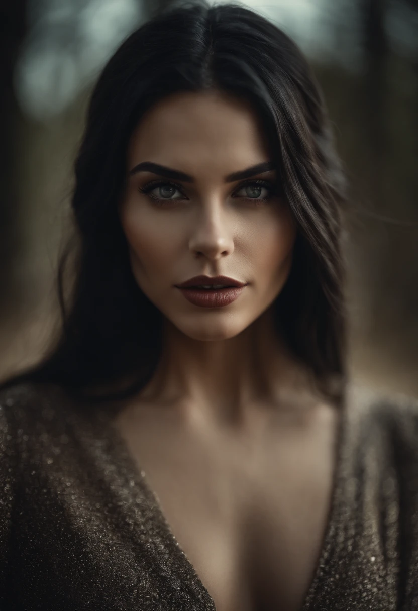 A short beautiful girl with long black hair and eyes. Good lips and diamond faceshape. Big bott.
