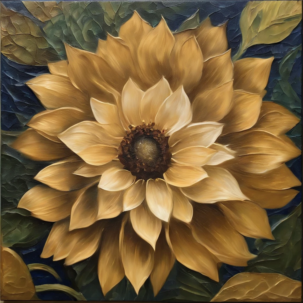 Coarse brushstrokes and wet paint，Fibonacci，the golden ratio，Melted wax，Visible brush strokes，3D mosaic wireframe，3d effect，oil on the canvas，Thick brushstrokes，insanely details，8K  UHD，ultra-realistic realism，Van Gogh Starry Sky