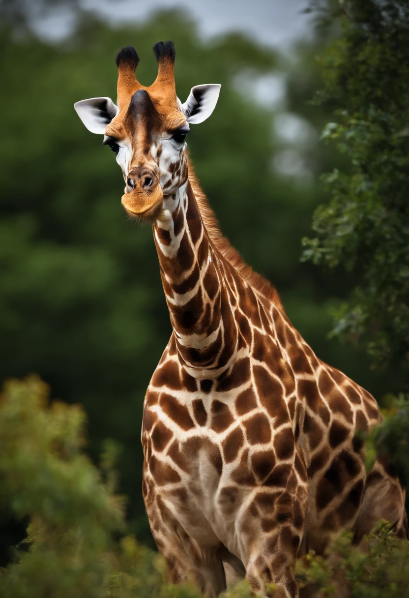 Abraham lincoln as a giraffe