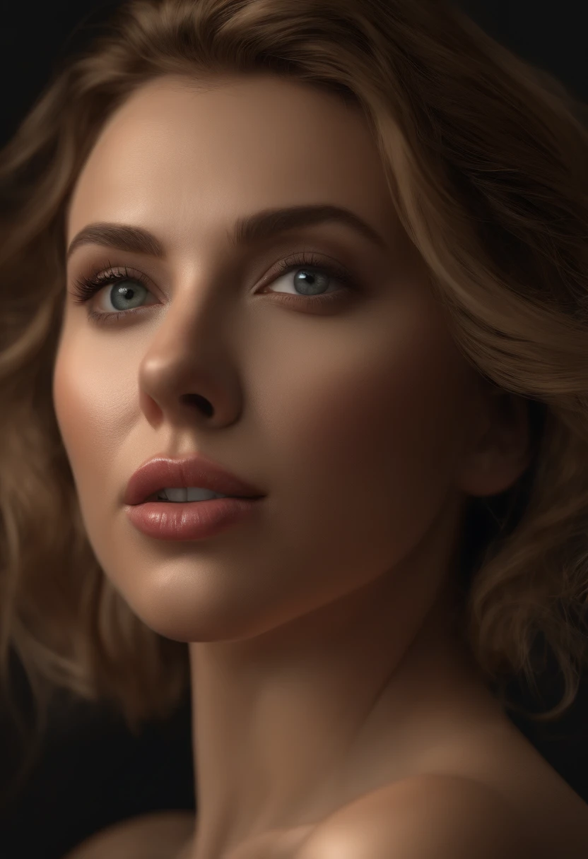 (studio lighting,ultra-detailed)scarlett johansson,beautiful detailed eyes,beautiful detailed lips,extremely detailed eyes and face,longeyelashes,natural beauty,[nude](realistic,photorealistic,photo-realistic:1.37),(best quality,4k,8k,highres,masterpiece:1.2),vivid colors,soft lighting,subtle shadows,glowing skin,sexy pose,artistic photography