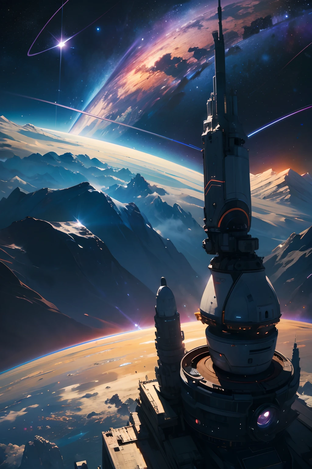 ((Masterpiece)),(Best quality)),Magnificent space image scene