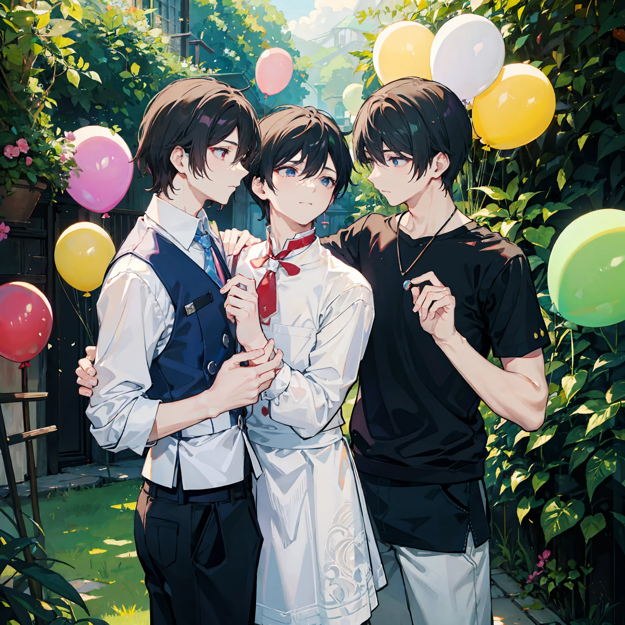 Boy Alice、Male Alice、Gay Male Relationships、Two men、Fantasia、balloons、Wonderland