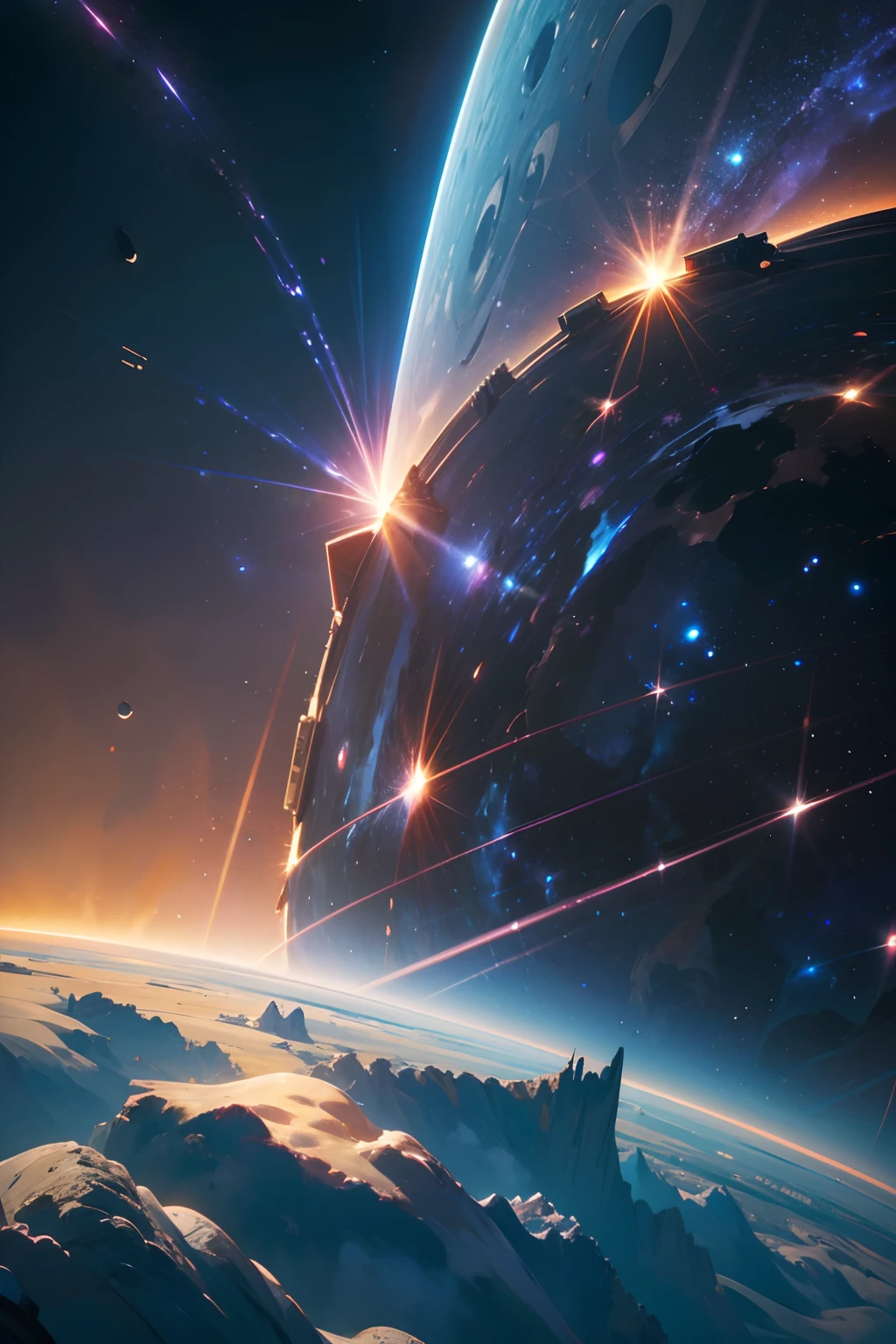 ((Masterpiece)),(Best quality)),Magnificent space image scene