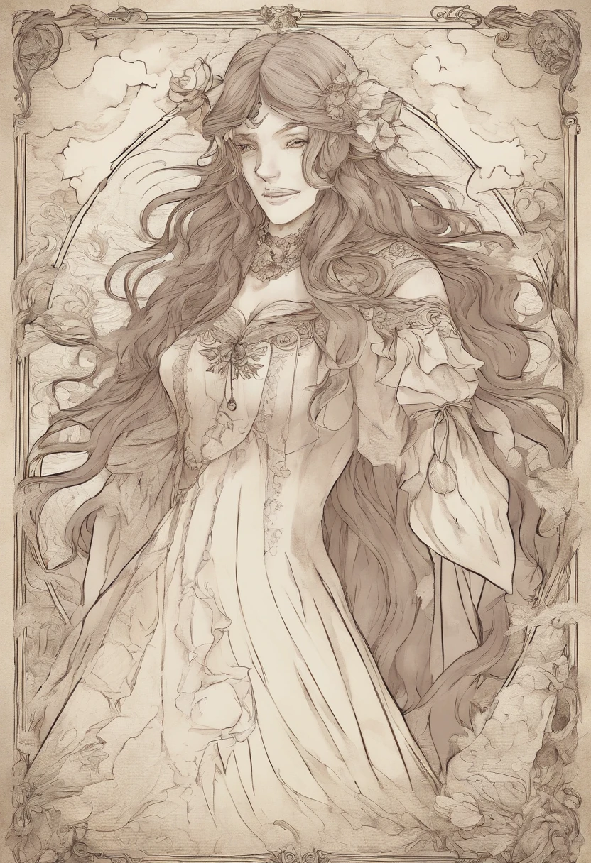 esquete_Estilo, sozinho, sombra, sketchfab, capa de livro_Enchanted Hearts: Tales of the Magic Land