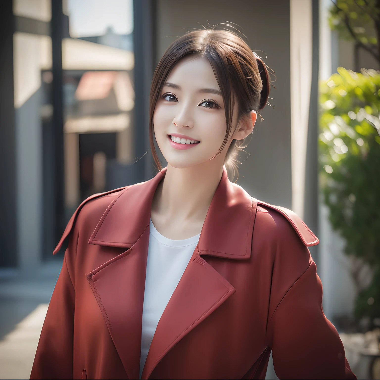 (masutepiece 、Best Quality 、HDR UHD 、Professional)、(Photorealsitic:1.4)、1girl in、Natural light、(Looking at Viewer:1.331)、Posing、Looks fun、
