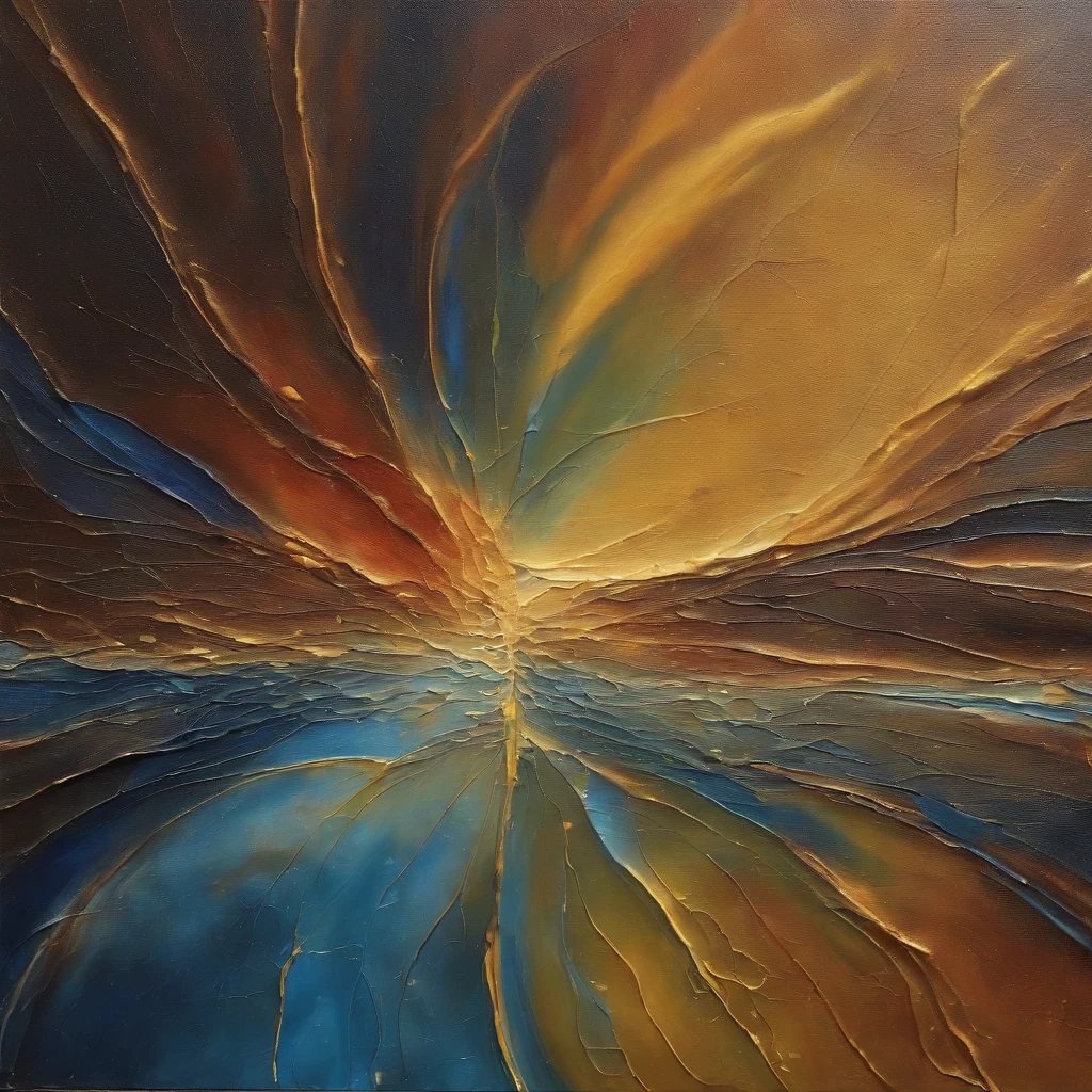 Coarse brushstrokes and wet paint,Fibonacci,the golden ratio,Melted wax,Visible brush strokes,3D mosaic wireframe,neurons,colours,oil on the canvas,Thick brushstrokes,insanely details,8K UHD,ultra-realistic realism,Van Gogh Starry Sky,;Pedestrian blur effect walking on the road