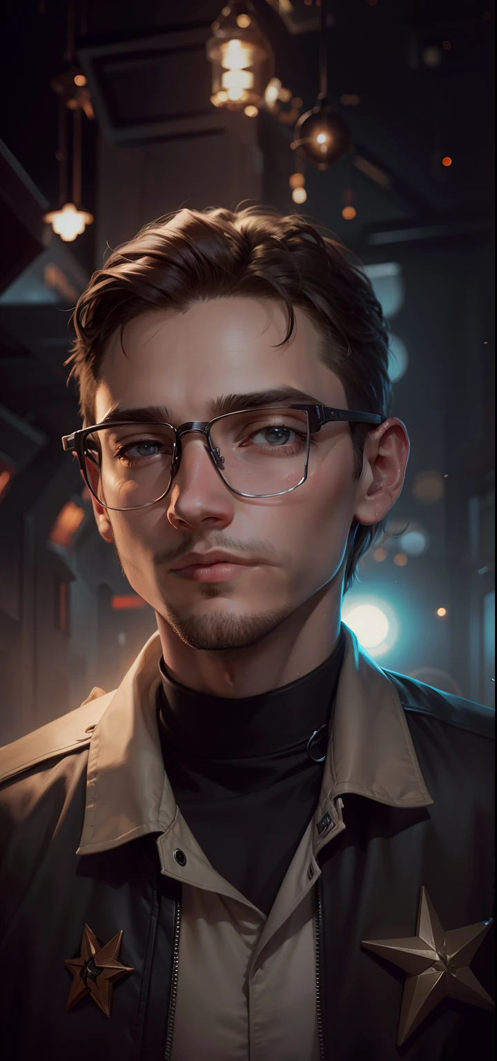 starsector, a portrait of a young man, blank background,
