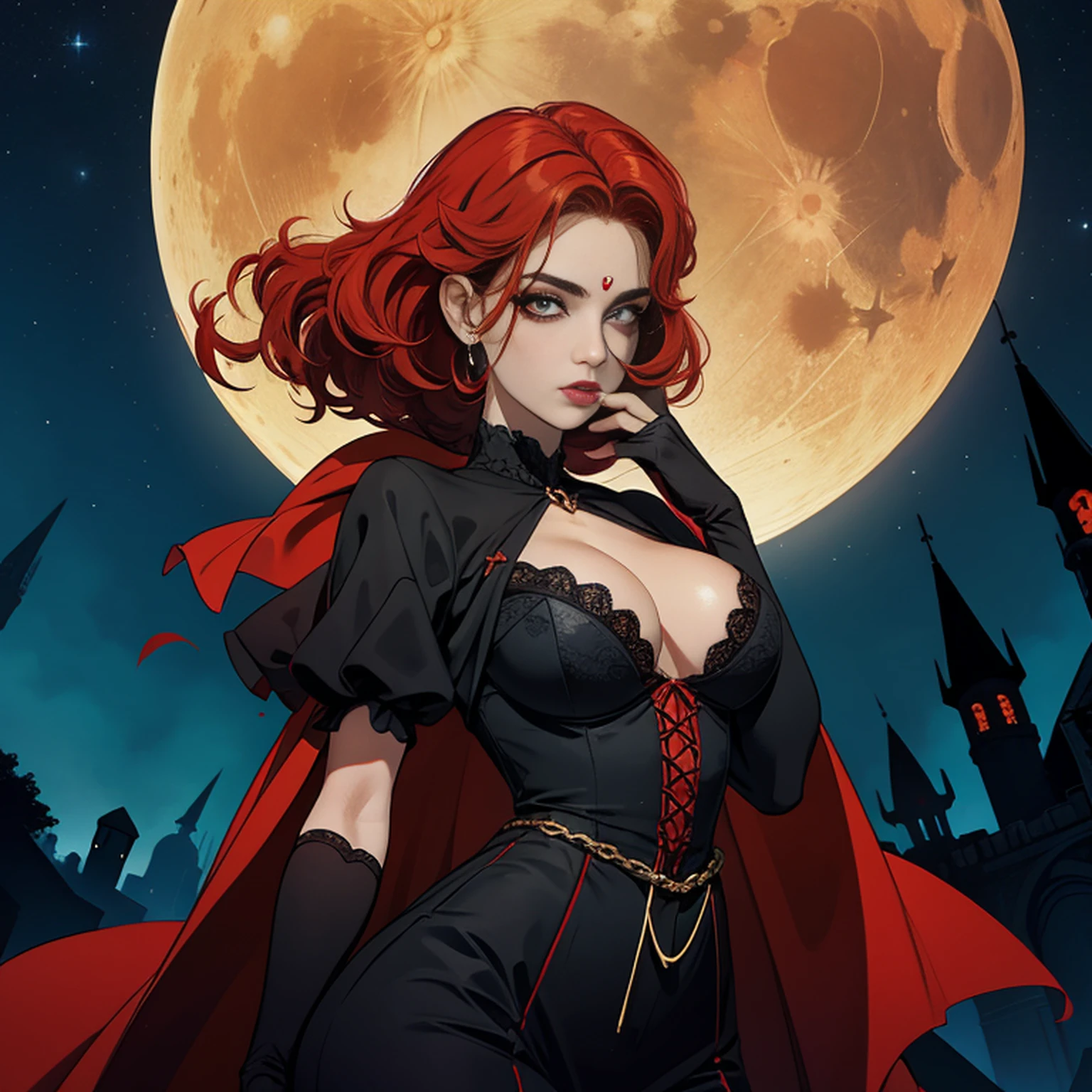 olhos vermelhos,Mantos pretos,Vampiros,noite de lua cheia