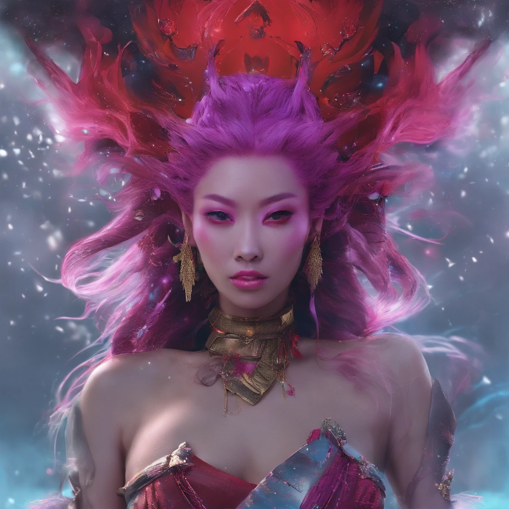 Snow red marble texture 32K(tmasterpiece,k hd,hyper HD,32K)Long flowing bright hair,Snow in winter,zydink, a color, Asian people (Kizi), (Cyan scarf), Combat posture, looking at the ground, long whitr hair, Floating bright colors, Fire cloud pattern gold tiara, Chinese long-sleeved gold silk garment, (Abstract snowflakes flying:1.2), white backgrounid,Lotus protector(realisticlying:1.4),Bright purple hair,Smoke on the road,The background is pure, A high resolution, the detail, RAW photogr, Sharp Re, Nikon D850 Film Stock Photo by Jefferies Lee 4 Kodak Portra 400 Camera F1.6 shots, Rich colors, ultra-realistic vivid textures, Dramatic lighting, Unreal Engine Art Station Trend, cinestir 800,Long flowing bright hair