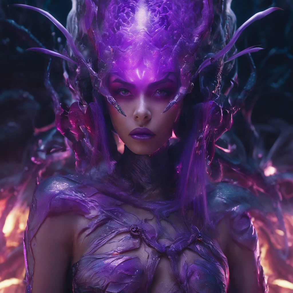 Lunar soil 32K(tmasterpiece,k hd,hyper HD,32K)Short flowing bright purple hair,Snow in winter,zydink, a color, Ancient Ascension (Female devil), (Blood-colored scarf), Combat posture, looking at the ground, short detailed hair, Floating bright purple, Flame pattern gold tiara, Chinese long-sleeved gold silk garment, (Abstract snowflakes flying:1.2), white backgrounid,Lotus protector(realisticlying:1.4),Bright purple hair,Smoke on the road,The background is pure, A high resolution, the detail, RAW photogr, Sharp Re, Nikon D850 Film Stock Photo by Jefferies Lee 4 Kodak Portra 400 Camera F1.6 shots, Rich colors, ultra-realistic vivid textures, Dramatic lighting, Unreal Engine Art Station Trend, cinestir 800,Short flowing bright purple hair