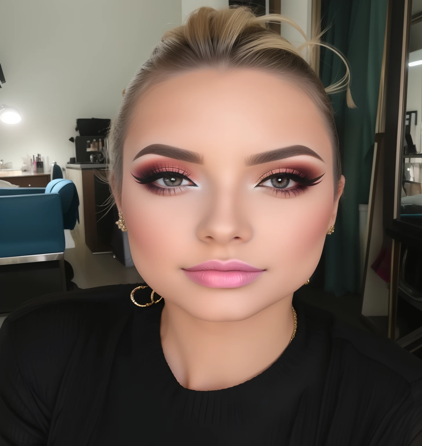 Glam makeup