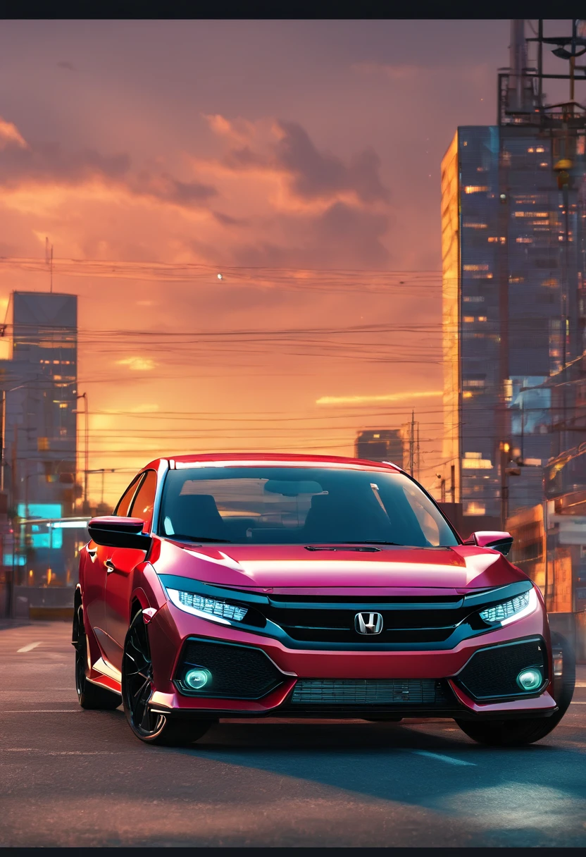 ((best quality)), ((ultradetailed)), ((masterpiece)), illustration,
Rainy night, honda civic, 2005 model 4 door, matte black color, low profile wheels, big black rim, highway, chase from behind, dark shadow, imposing bodywork, expansive expressway, toll booth, highway exit, fear.
