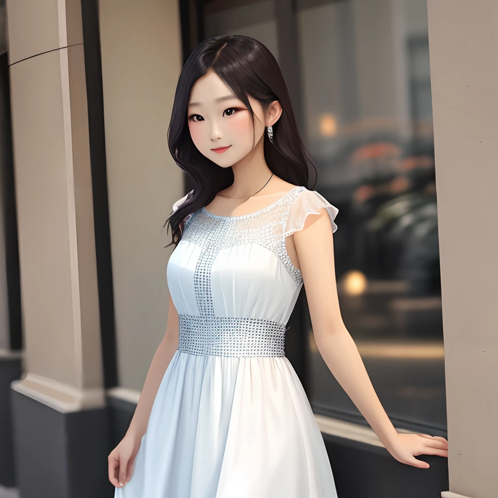 Chiffon dress for a chiffon