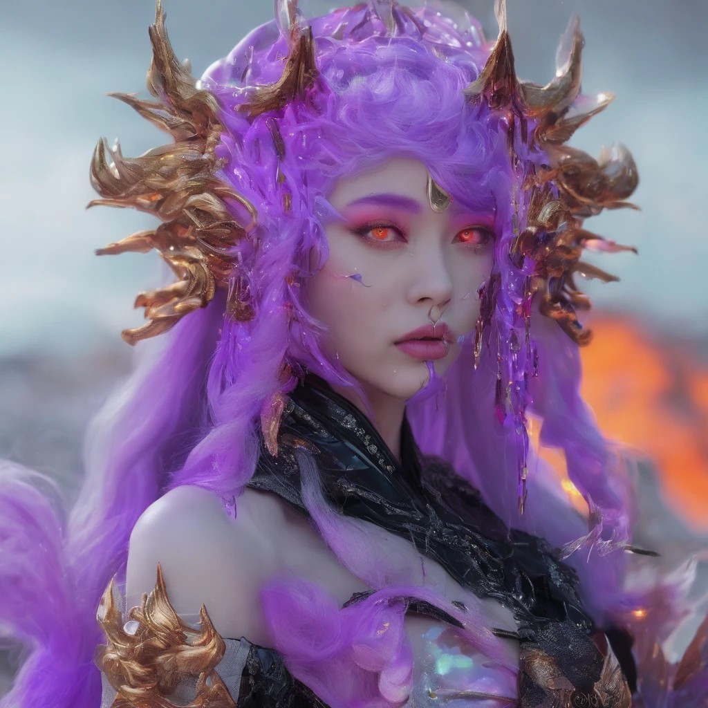 Snow red marble texture 32K(tmasterpiece,k hd,hyper HD,32K)Long flowing bright hair,Snow in winter,zydink, a color, Asian people (Kizi), (Cyan scarf), Combat posture, looking at the ground, long whitr hair, Floating bright colors, Fire cloud pattern gold tiara, Chinese long-sleeved gold silk garment, (Abstract snowflakes flying:1.2), white backgrounid,Lotus protector(realisticlying:1.4),Bright purple hair,Smoke on the road,The background is pure, A high resolution, the detail, RAW photogr, Sharp Re, Nikon D850 Film Stock Photo by Jefferies Lee 4 Kodak Portra 400 Camera F1.6 shots, Rich colors, ultra-realistic vivid textures, Dramatic lighting, Unreal Engine Art Station Trend, cinestir 800,Long flowing bright hair