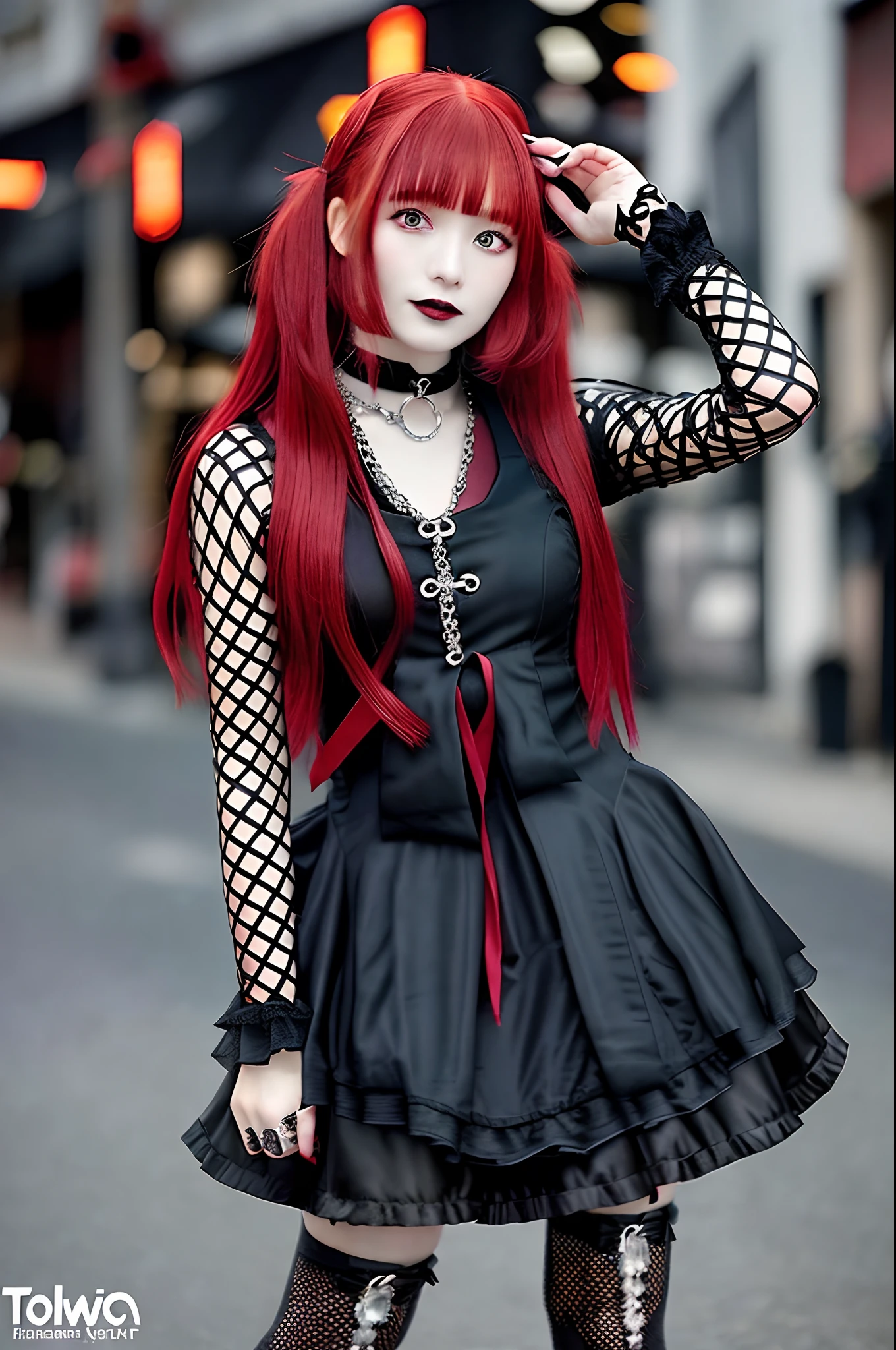 Goth style girl best sale