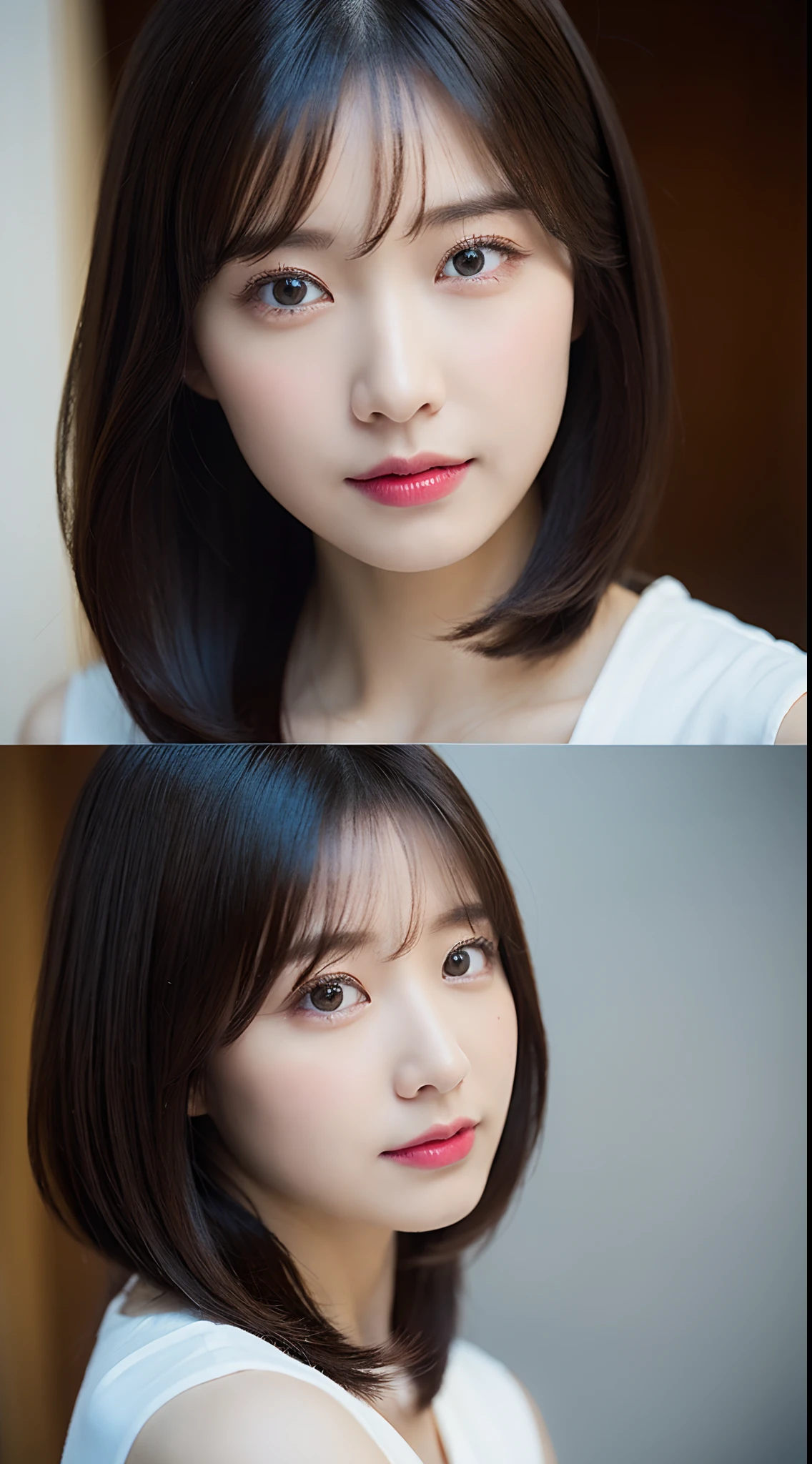 Woman with iPad、s Office、8K、Raw photography、((detaileds:1.4))、portlate、top-quality、超A high resolution、Photorealsitic、short-cut、Turned