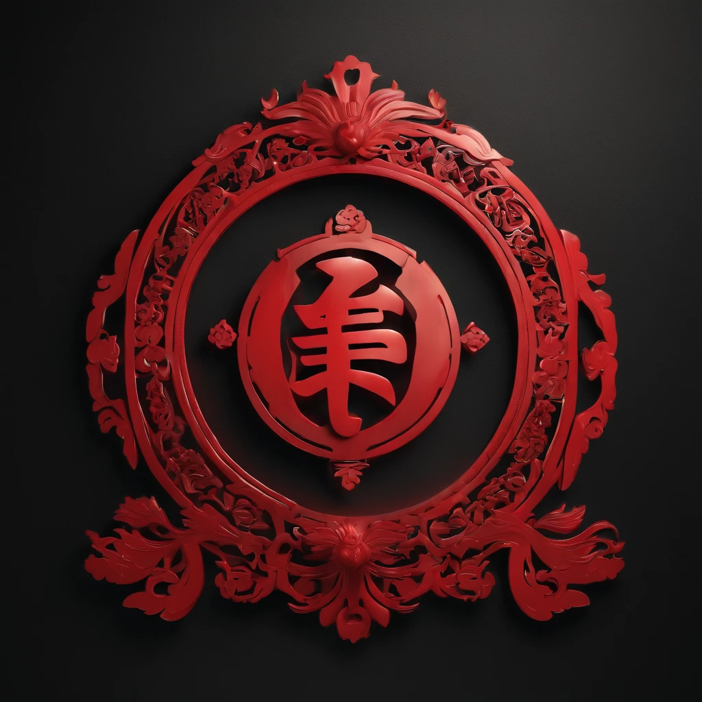 Baili Chinese character LOGO three-dimensional，High-end atmosphere