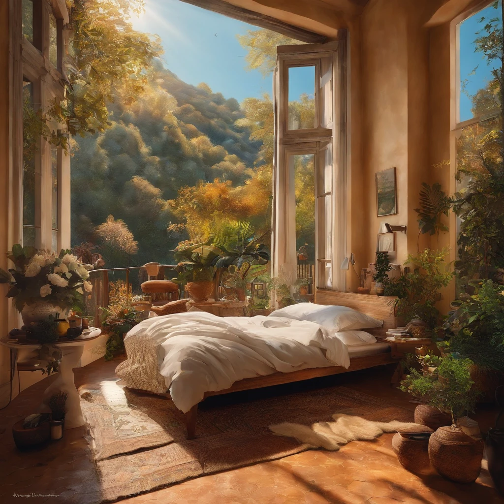 Random art paintings，It says "GOOD MORNING"，Full of creativity and style