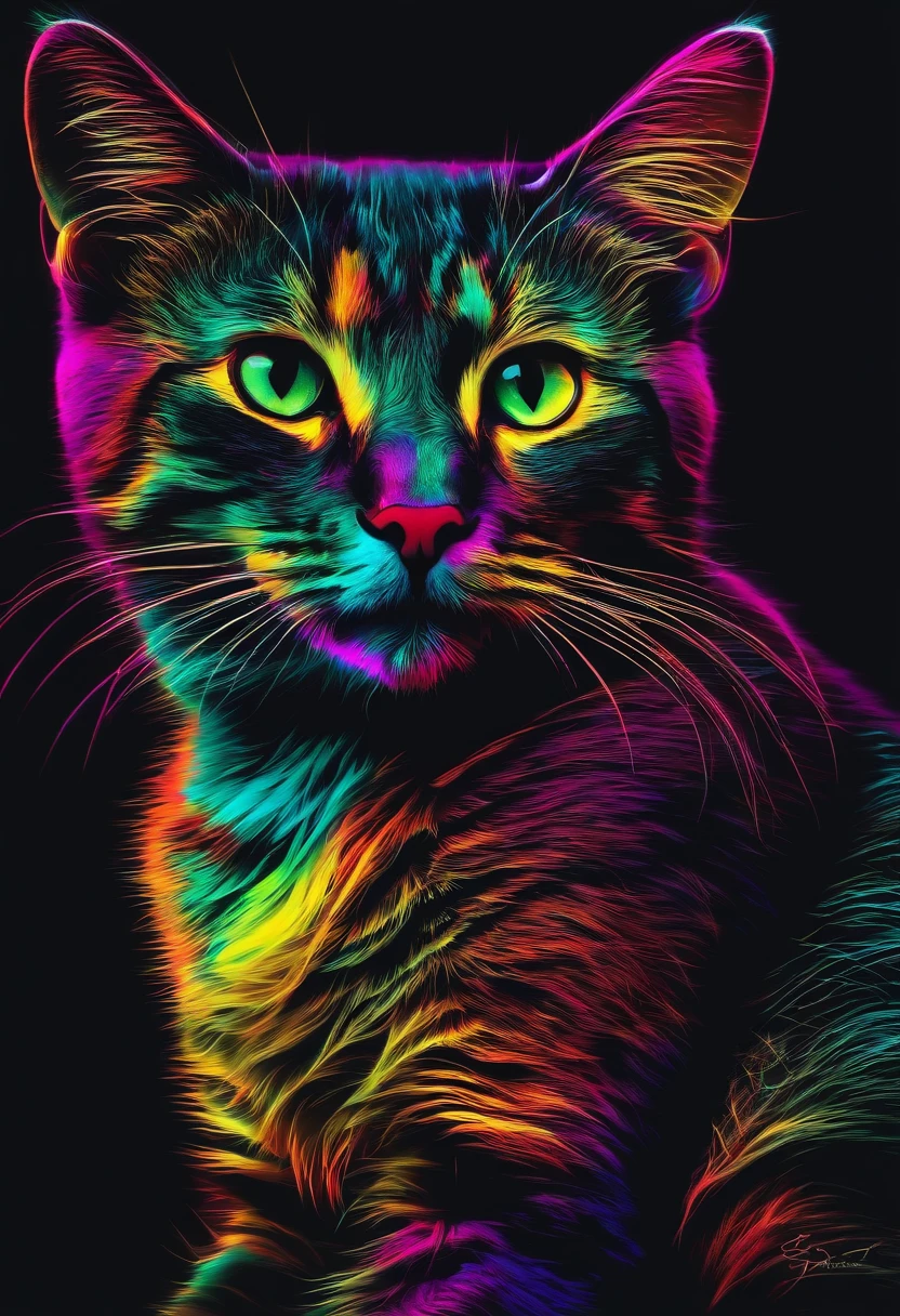 Neon Cat