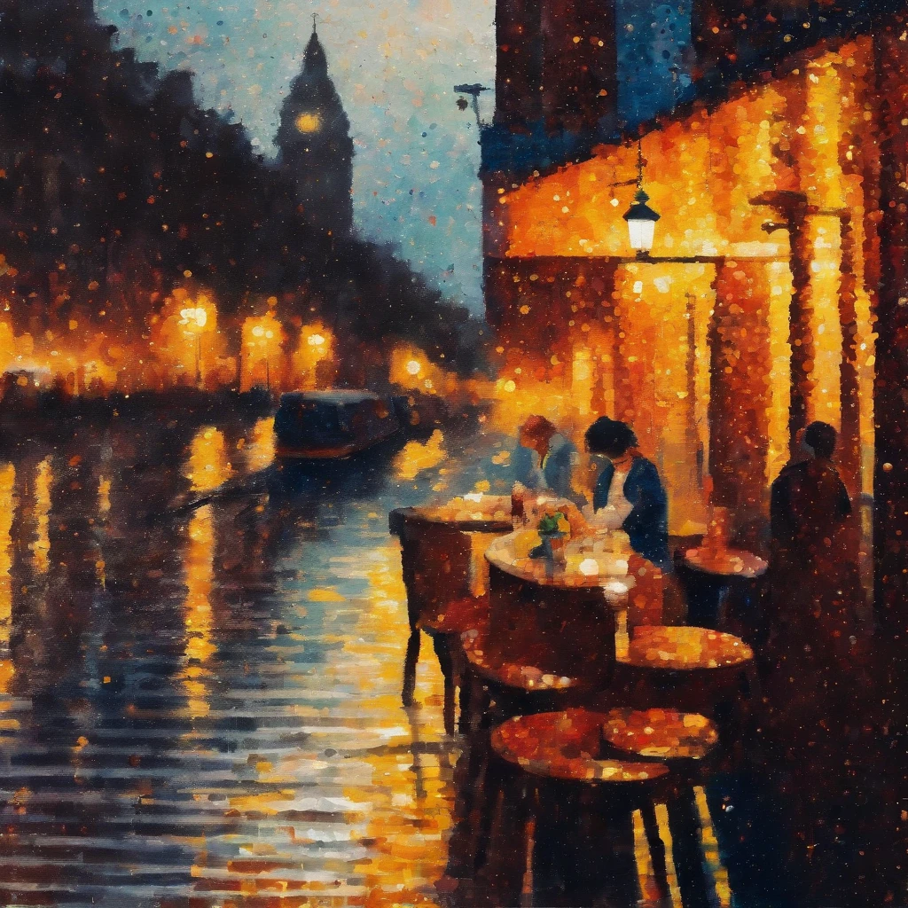 (best quality,masterpiece:1.2,sharp focus),(bright gradient watercolor, vibrant colors),(dreamy, ethereal),(white background),(girl),(cafes, pubs),(London)