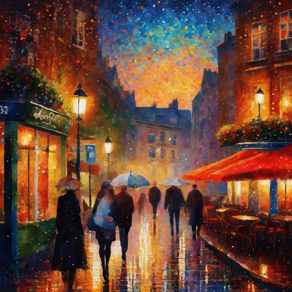 (best quality,masterpiece:1.2,sharp focus),(bright gradient watercolor, vibrant colors),(dreamy, ethereal),(white background),(girl),(cafes, pubs),(London)