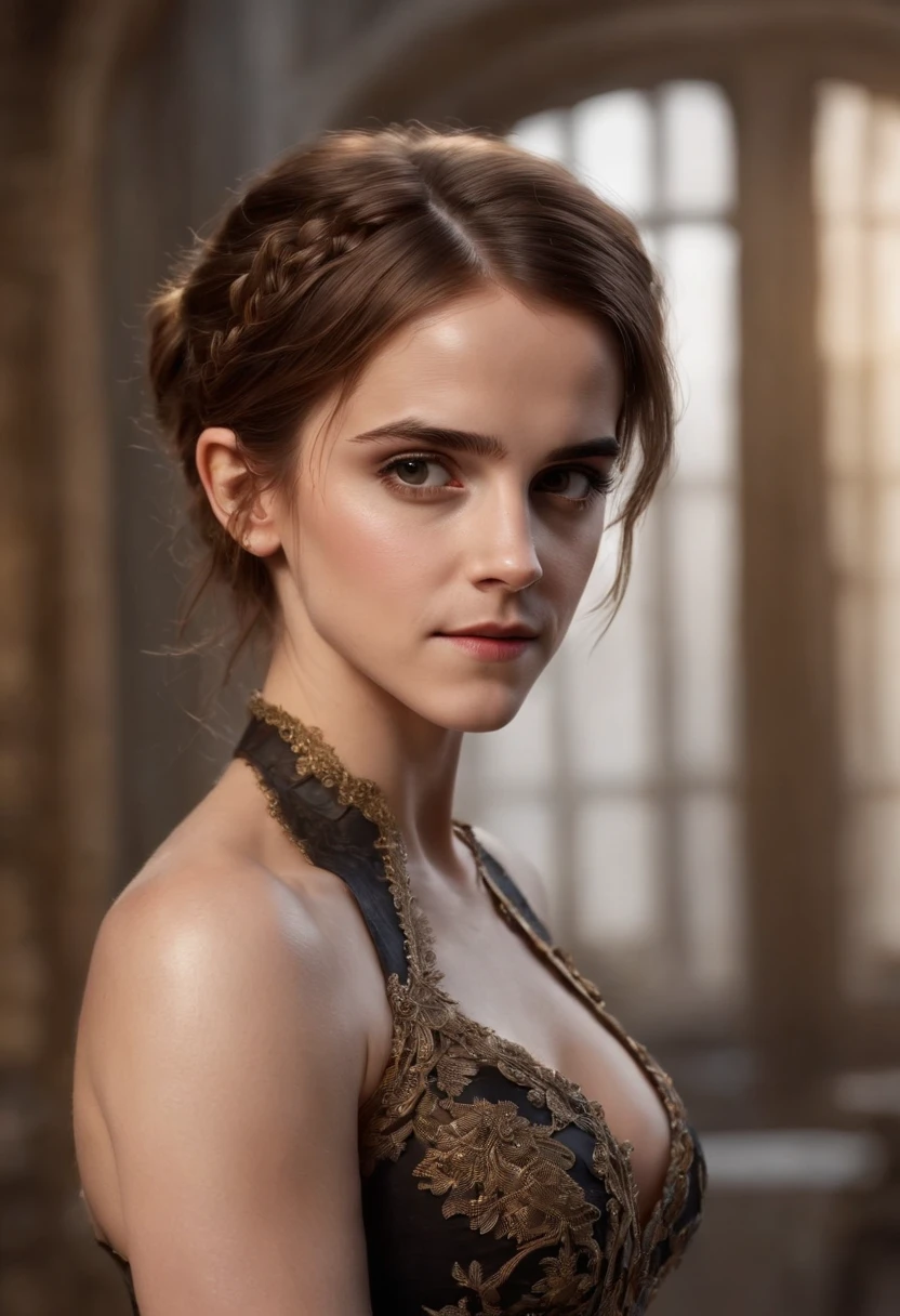 ((Emma Watson)) as stunning beautiful steampunk woman, (full body), ((ultra-detailed eyes)), ((ultra-detailed body)), ((nice perfect face with soft skinice)), perfect face, stunning female body, ((ultra-detailed hands)), masterpiece concept fantasy art, Trending on ArtStation, hyper-detailed, Digital Art, Unreal Engine, 32k, Ultra HD, Centered Image,