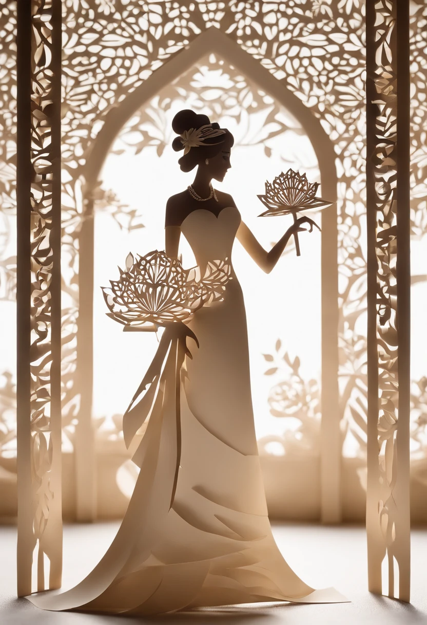 A woman in traditional dress holds a flower ball,Show off your flower ball skills。