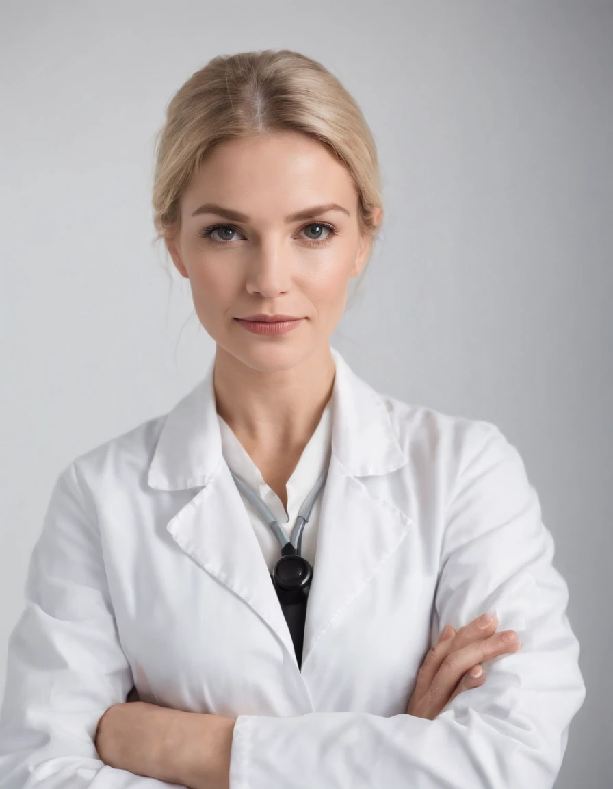 Best texture, high quality, ultra HD, 8K, doctor performing experiments on a girl