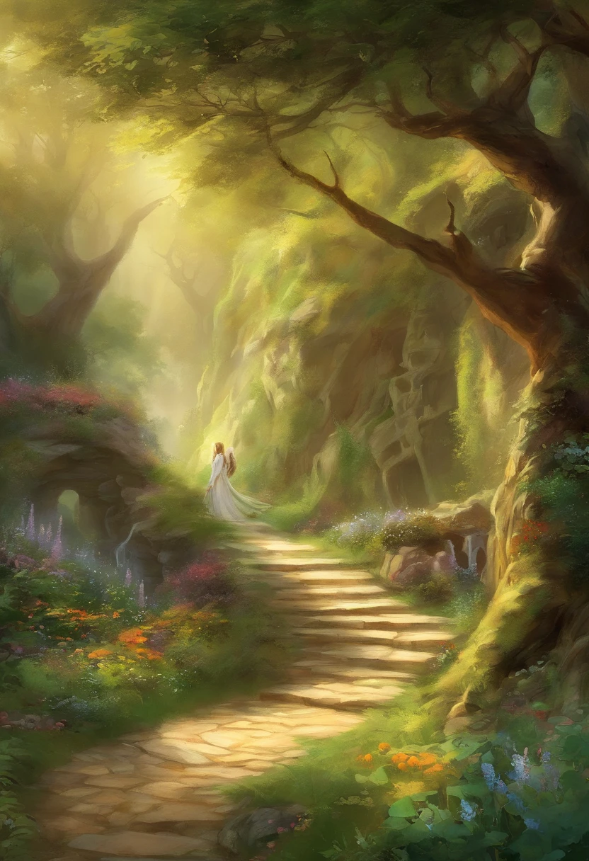 (masterpiece, top quality, best quality, official art, beautiful and aesthetic:1.4, watercolor:1.1), (Shire, The Lord of the Rings:1.6), lush rolling hills, small round doors built into green mounds, hobbits bustling about, smoke curling up from chimneys, gardens overflowing with colorful flowers, a serene river winding through, a picturesque and tranquil setting, the very essence of hobbit life.