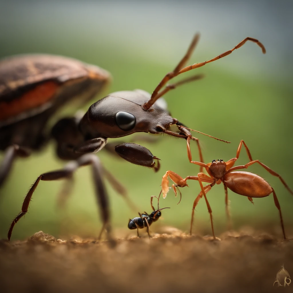 an ant vs. a crab