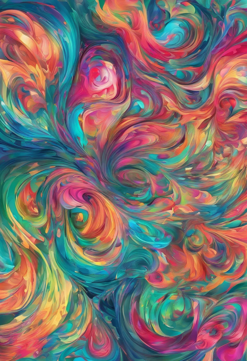 3d aquarela abstrata,fundo escuro,high resolution,alta qualidade,colorido,verde,vermelho,azul, rosa, bug