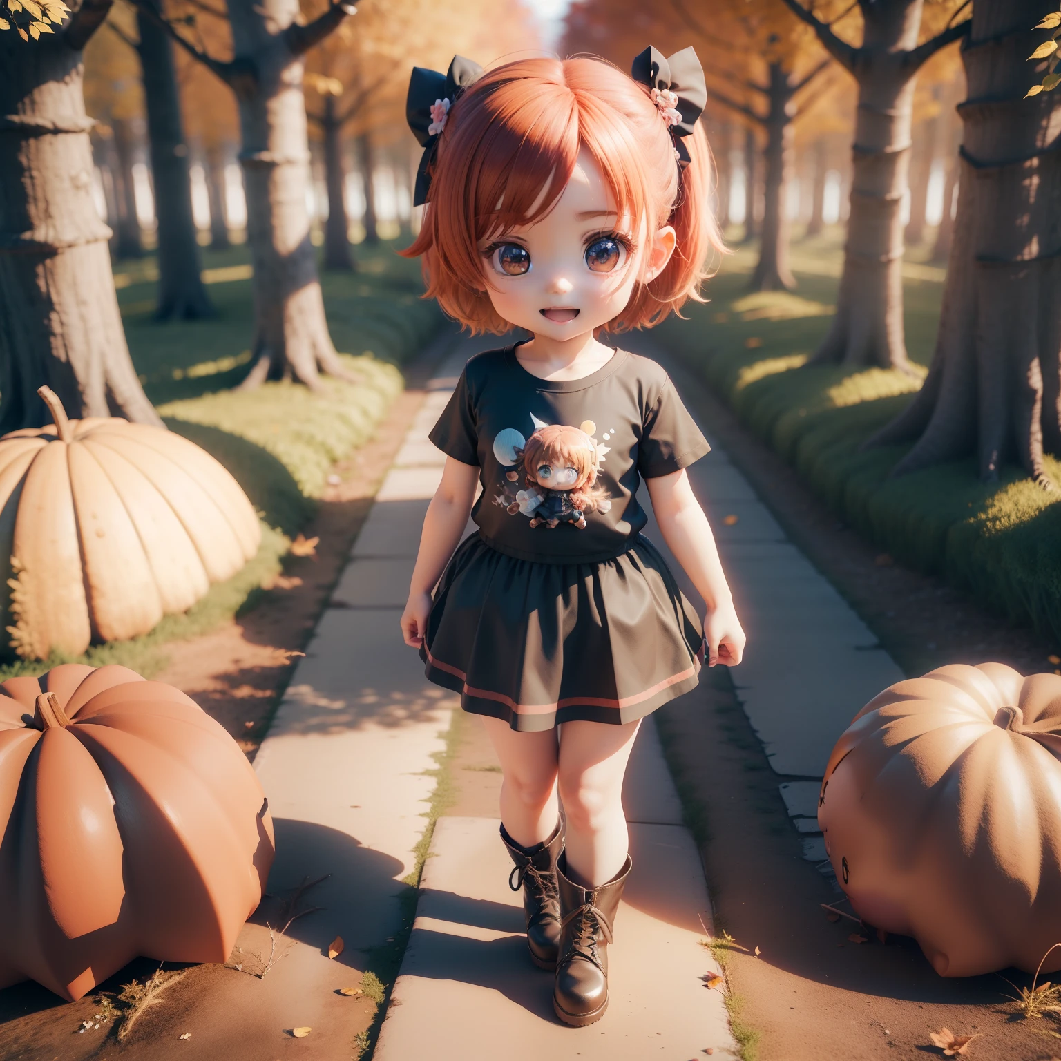 Cute Baby Chibi Anime,(((Chibi 3D))) (Best Quality) (Master Price)、(Chibi twins:1.3)、Cute T-shirt、Gather Skirt、Amiage Boots、The background is a fairytale autumn forest、Holding hands and hands、Open your mouth and smile、Standing
Coming soon