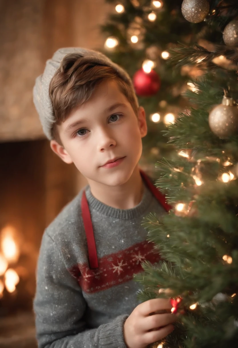 a beautiful boy, s, rasgos Europeans muy finos, Brown hair, blue eyes, sad look, peaceful look, very sensible, very sad, naked, ean, London, rain, Cold, winter, snow, Christmas, loneliness, melancholia, fire in the room, Chimney, pecho naked fuertepely legs, big nipples, strong n