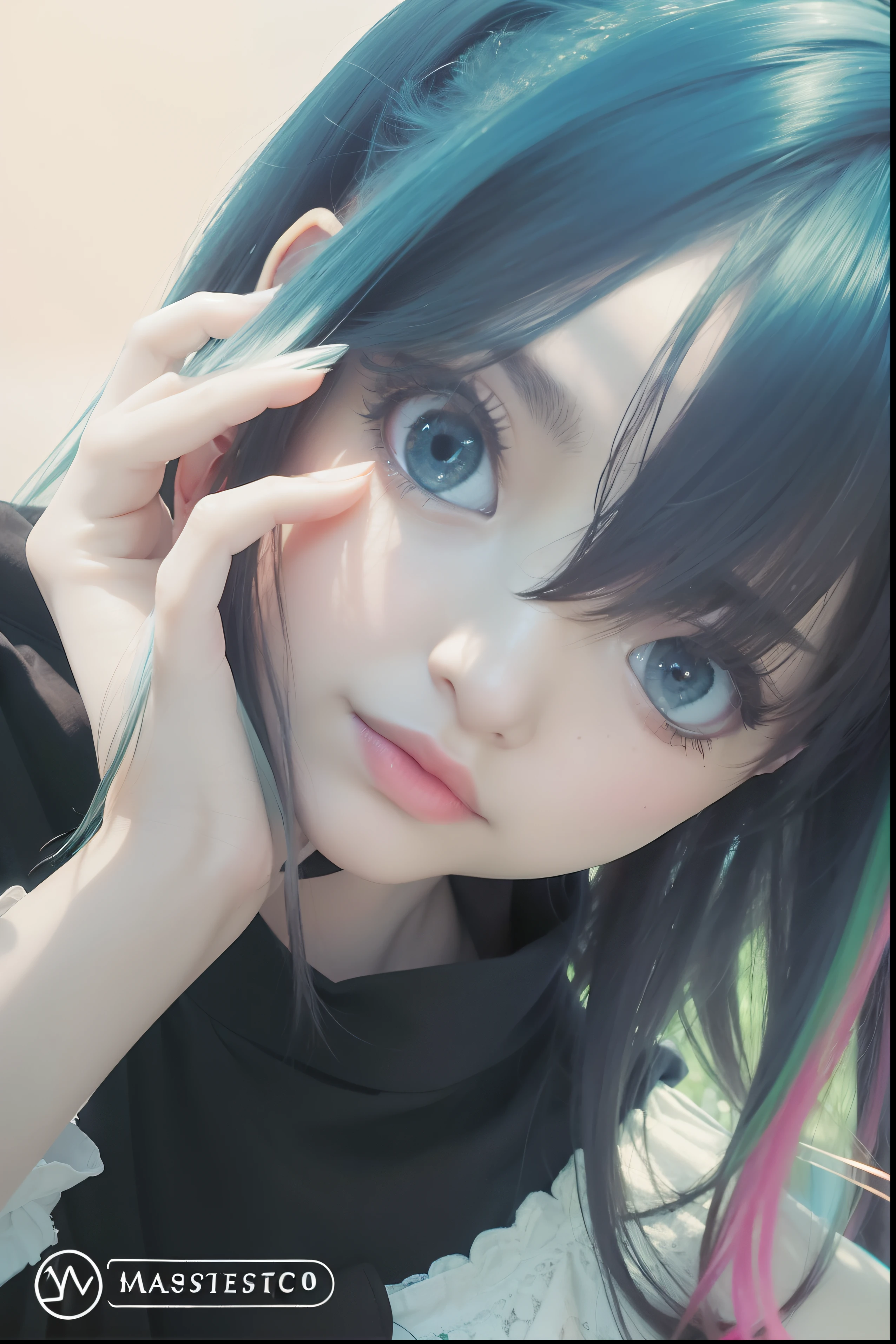 , (masterpiece:1.3), ((best_quality)), (absurdres), 1girl, portrait, simple_background, black_background, anime,