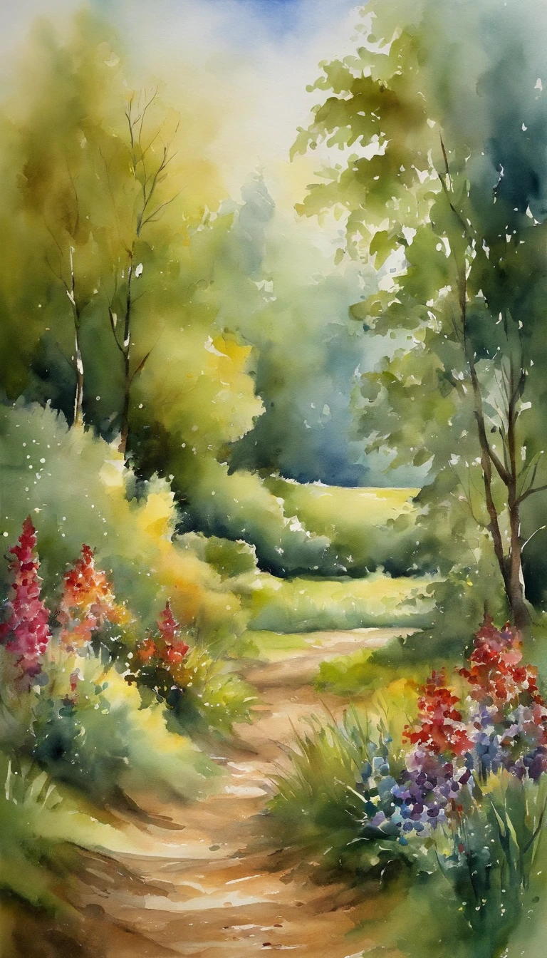 Glade next to the house