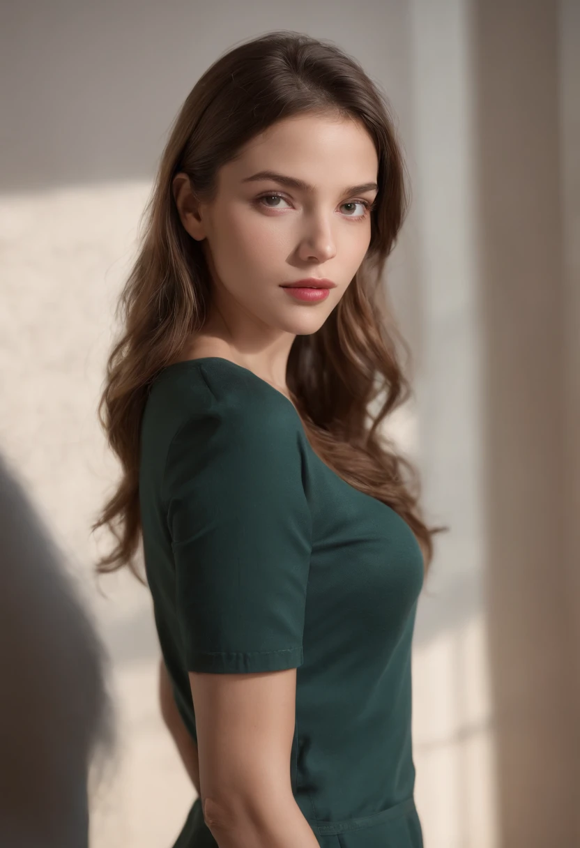 ((master part)), best quality, Rosto extremamente detalhado, ultra high-resolution, (fotorrealista:1.4), Amazing, detalhe fino, tamanho de arquivo enorme, correct exposure, 1 girl, corpo atletico, 172cm altura, (detalhes intrincados), sozinho, Looking at the Viewer, perfect lighting, Realistic, lips, corar, pele brilhante, pele clara, Rosto extremamente detalhado, belos olhos detalhados, (Detalhe da pele:1.2),  depth of view, ,((Uniforme escolar, sobretudo,sapatos de couro,)), tiro de corpo inteiro, Standing,