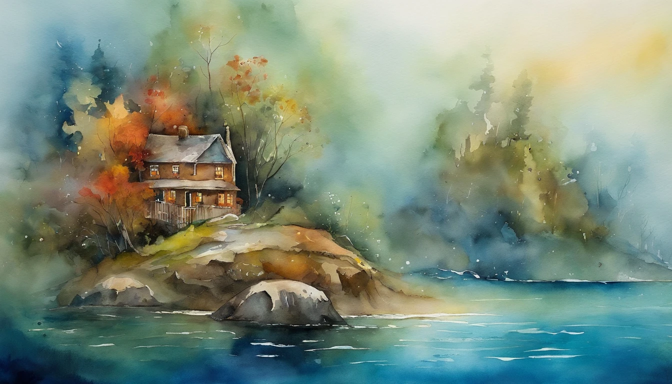 A mysterious and tranquil underwater world