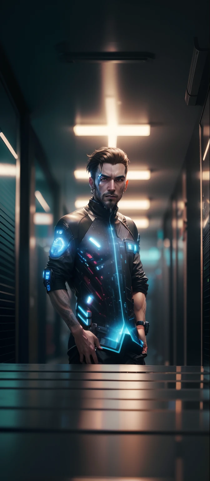 4 k ultra, cyberpunk, realistic, man face,