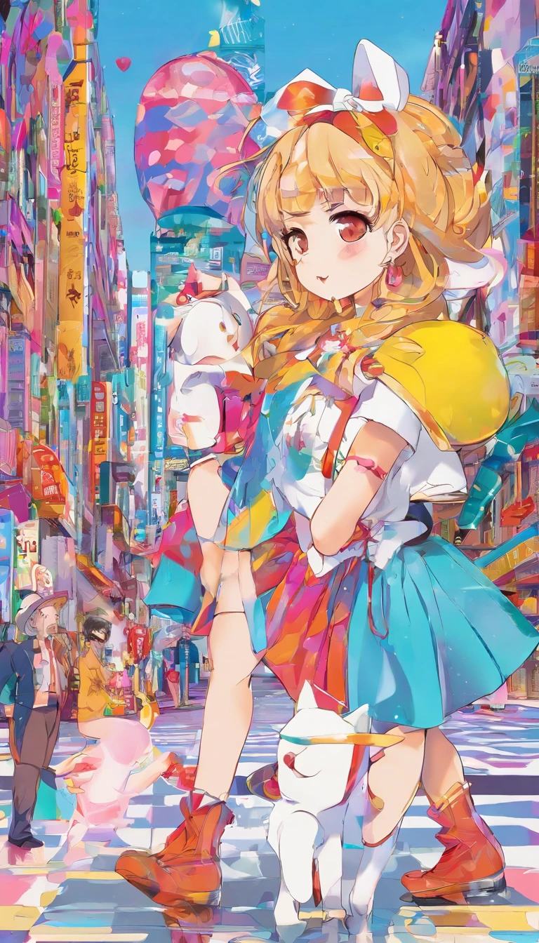 Super cute girl IP by pop mart, Bright Eyes, Cherub, little white skirt, clay, models, blind box toys, glossy and delicate, clean background, good shine, full body, 3D rendering, OC rendering, best quality, 4K, super detail --ar 3:4 50 --niji 5 --q 2 --s 2