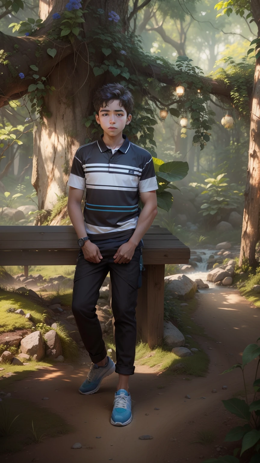 4k ultra, realistic, change background naturalistic, real face, smart boy,
