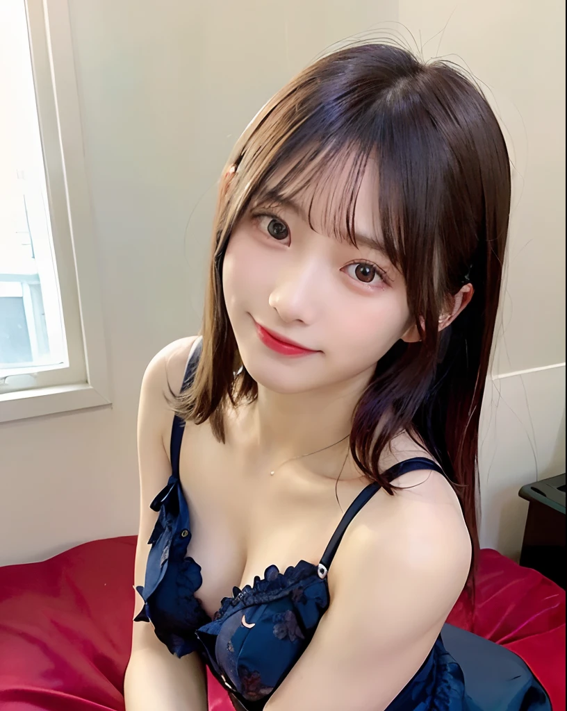 ((Dark blue floral string pants)) ,((Best Quality, 8K, masutepiece :1.3)), (Whole body), Sharp Focus :1.2, A pretty woman with perfect figure :1.4, Slender Abs :1.2, ((dark brown hair, Big breasts :1.2)), (on the beds:1.1), Highly detailed face and skin texture, Detailed eyes, 二重まぶた ,Lovely smile,Perfect limbs,(with spreading legs),((Bold gravure poses)),Stick your ass out,Small buttocks,((posterior view)),all-fours,Small buttocks
