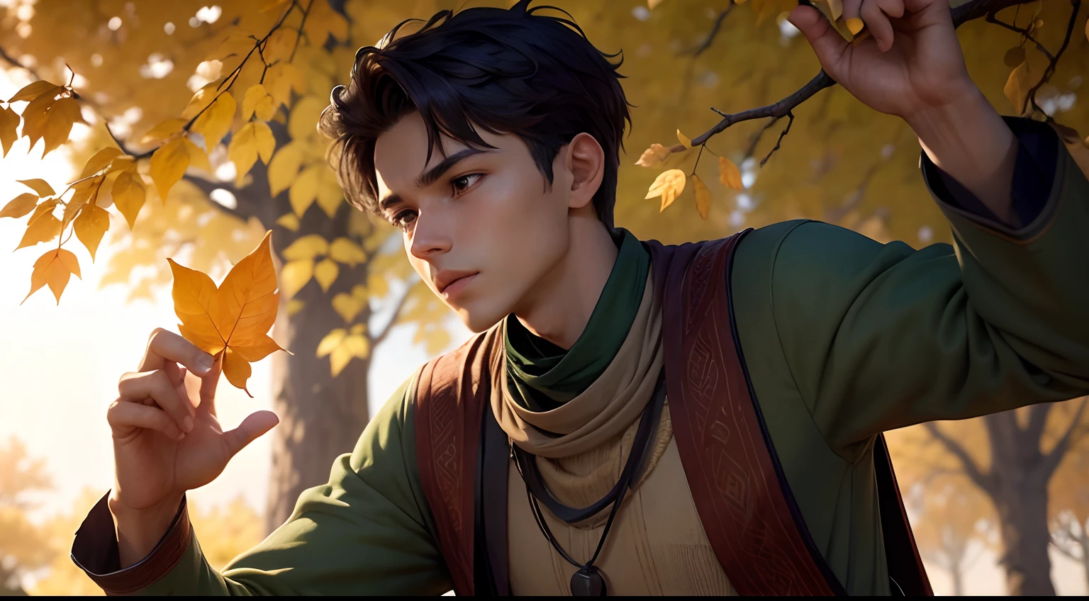 A young man from the village discovers that the leaves of the 'Tree of Trouble' have the power to predict the future. As word spreads, People begin to compete to pick up the leaves that can give clues about what will happen in their lives. How this affects the dynamics of the village and the relationships between the inhabitants?"