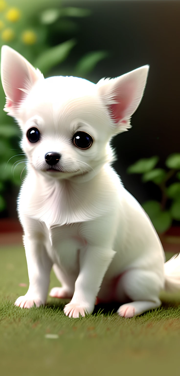 White cute Chihuahua