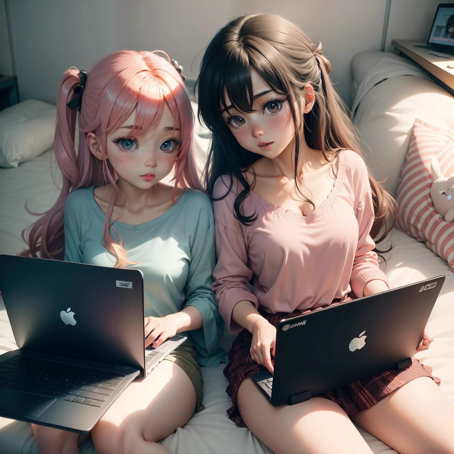 1
anime couple sitting on a bed with a laptop computer, anime style 4 k, anime moe artstyle, cute anime, 4 k manga wallpaper, cute anime style, 4k anime wallpaper, anime style. 8k, anime wallaper, anime artstyle, anime! 4k, anime wallpaper 4k, anime! 4 k, anime wallpaper 4 k