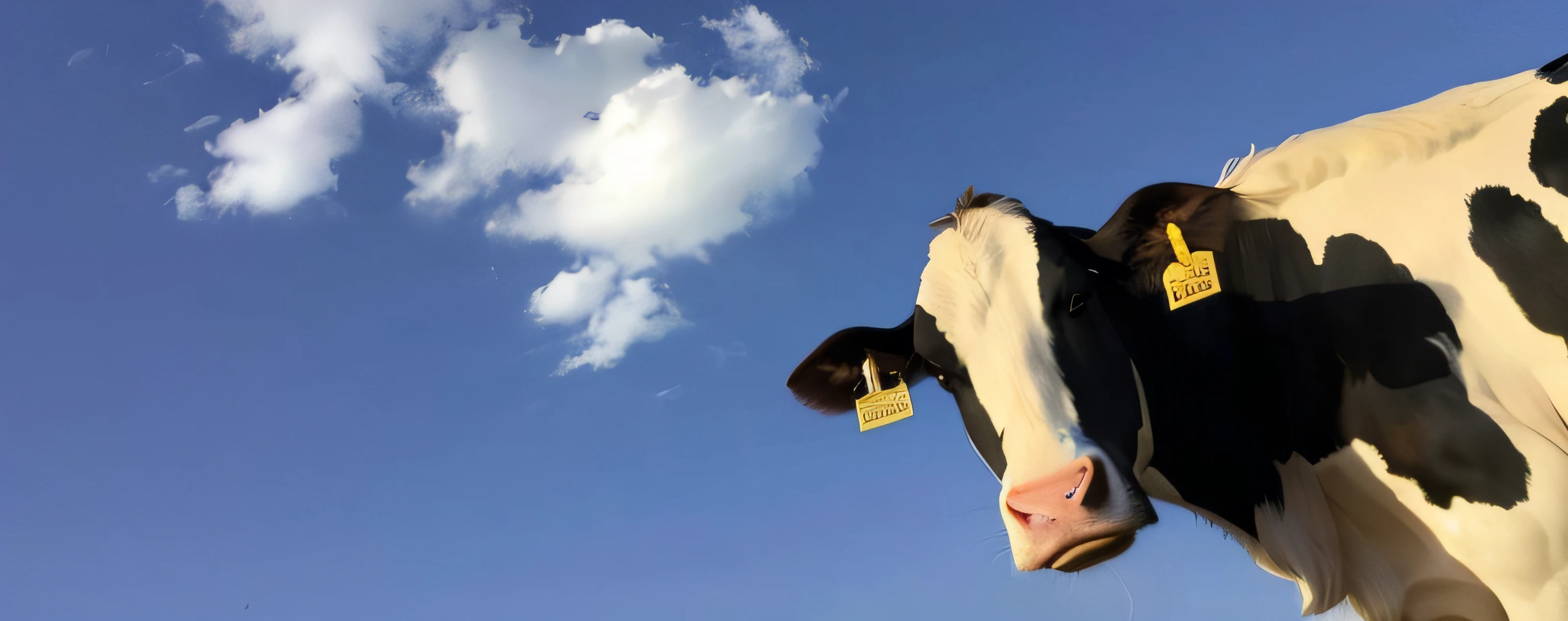 There was a cow standing on the grass,cow, taur, dairy cattle, face of an ox, random cows, look straight at the camera, stares at the camera, 8K,photorealestic,Realistic animal hair,