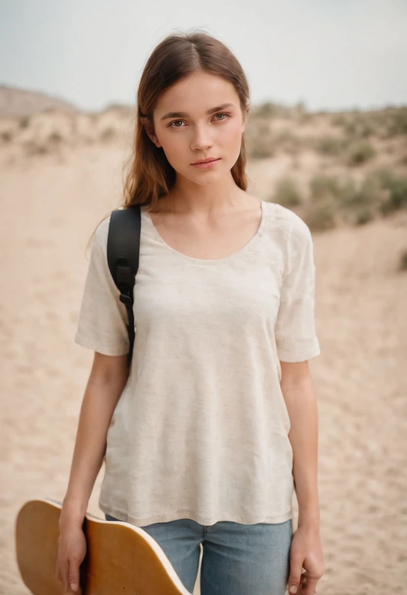 2471615762 girl on the beach in a T-shirt